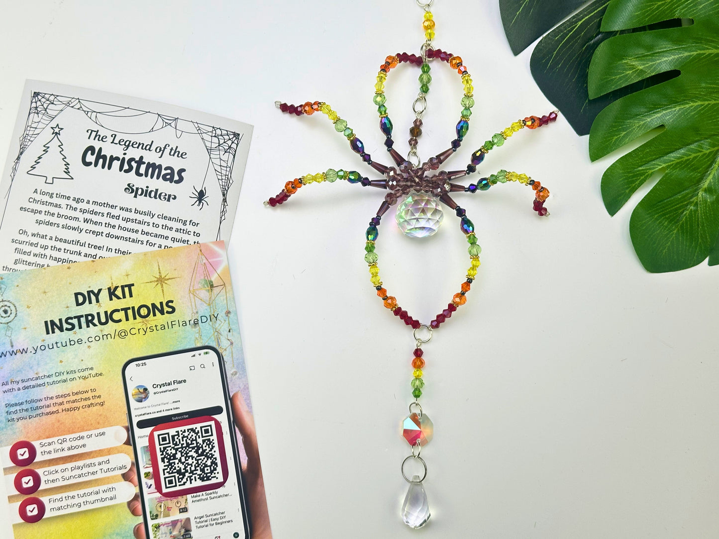 Rainbow Spider Suncatcher DIY Kit