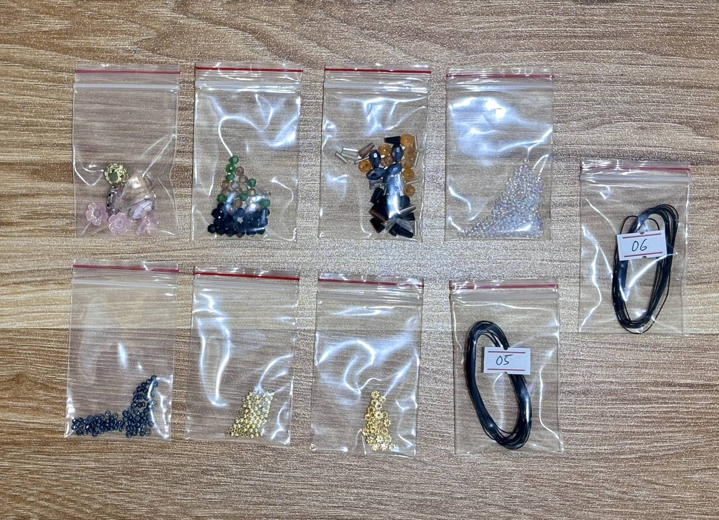 Bee Suncatcher DIY Kit - materials laid out