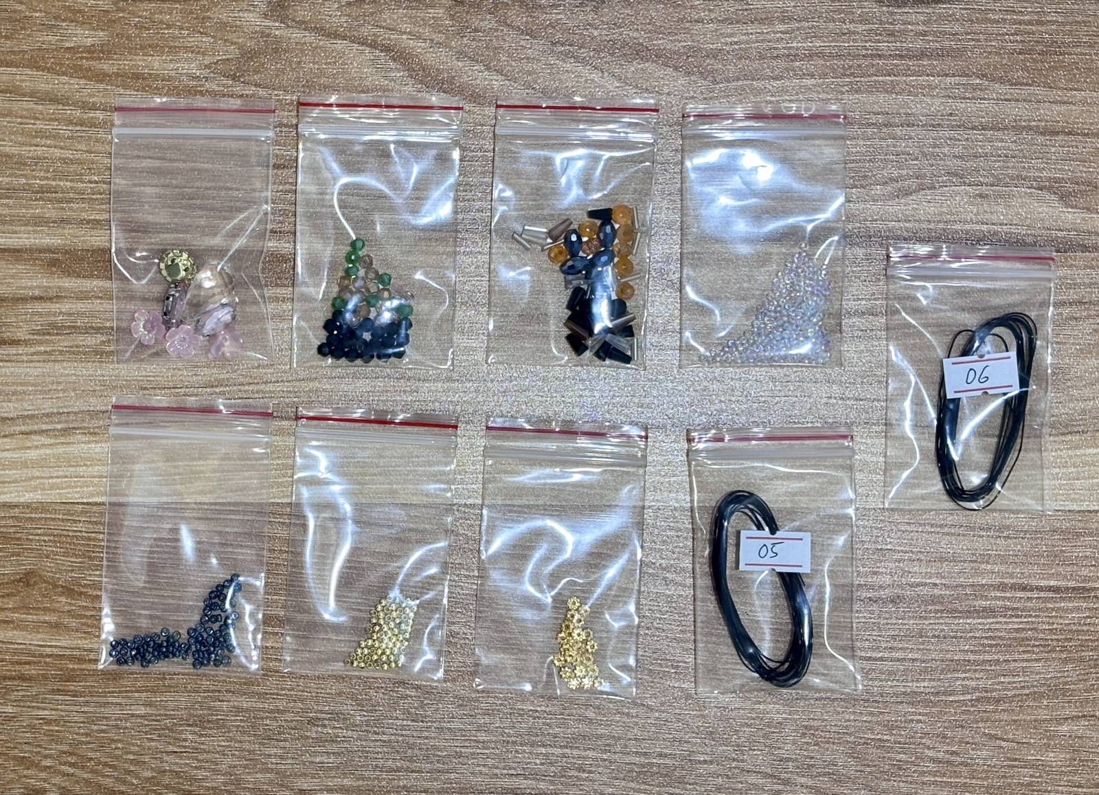Bee Suncatcher DIY Kit - materials laid out