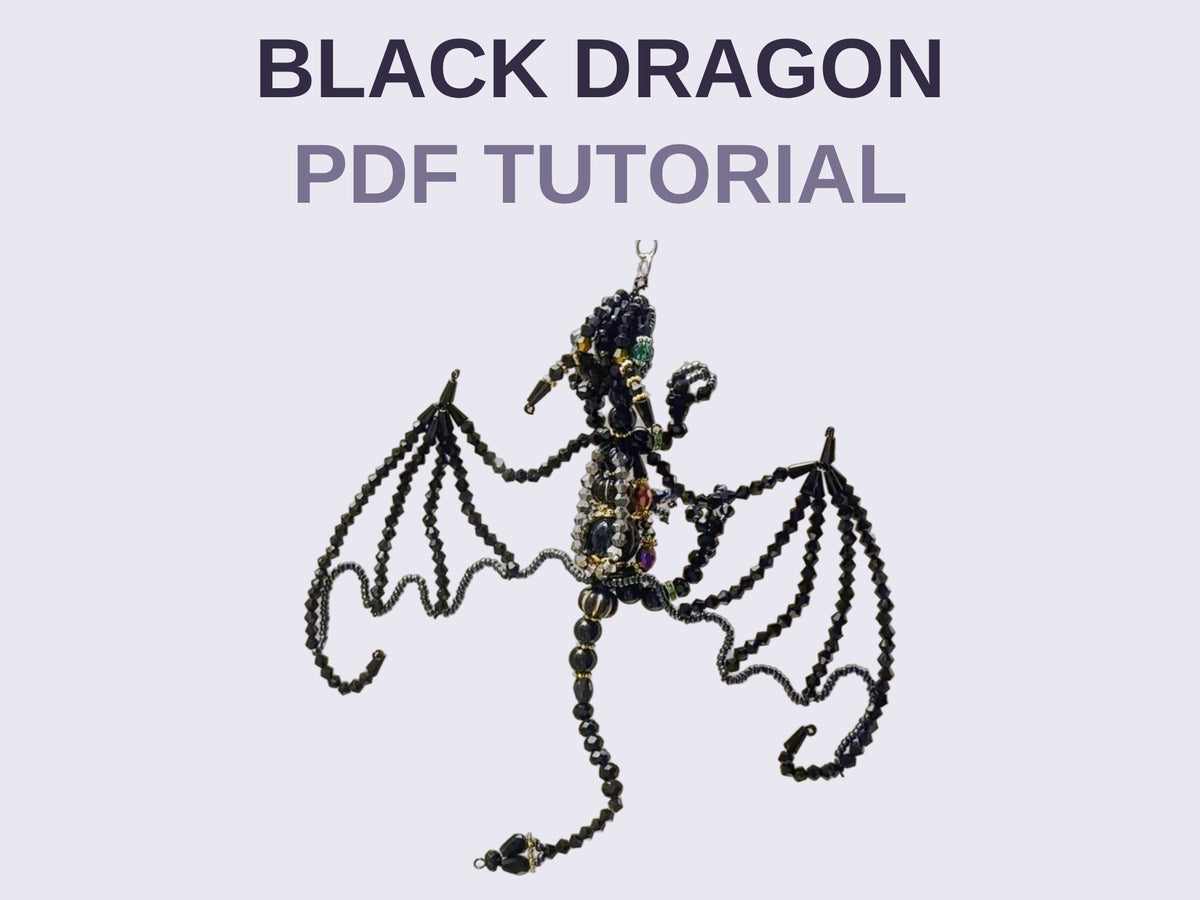 Black Dragon Suncatcher PDF tutorial cover