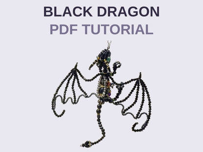 Black Dragon Suncatcher PDF tutorial cover