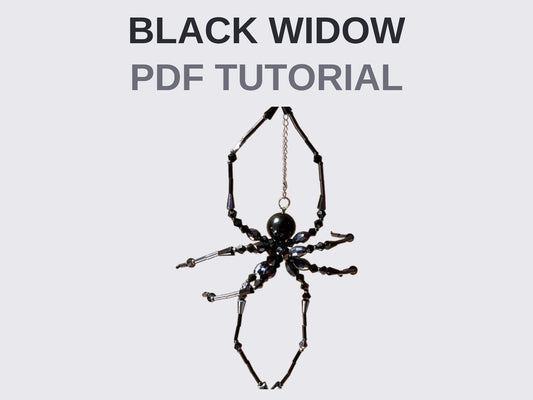 Black Widow Spider Suncatcher PDF Tutorial