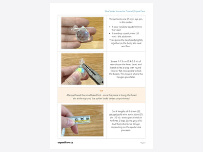 Sample inside page from the Blue Spider tutorial
