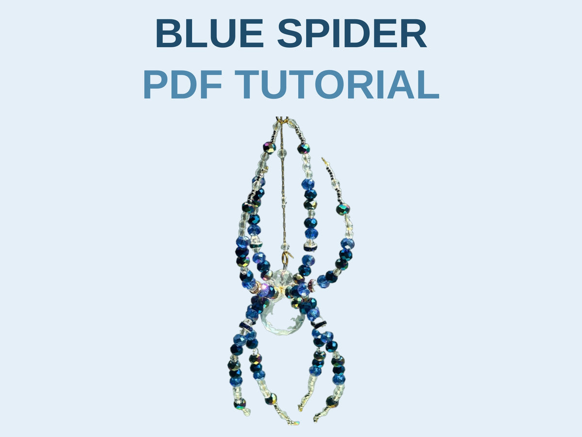 Blue Spider Suncatcher PDF Tutorial