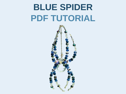 Blue Spider Suncatcher PDF Tutorial