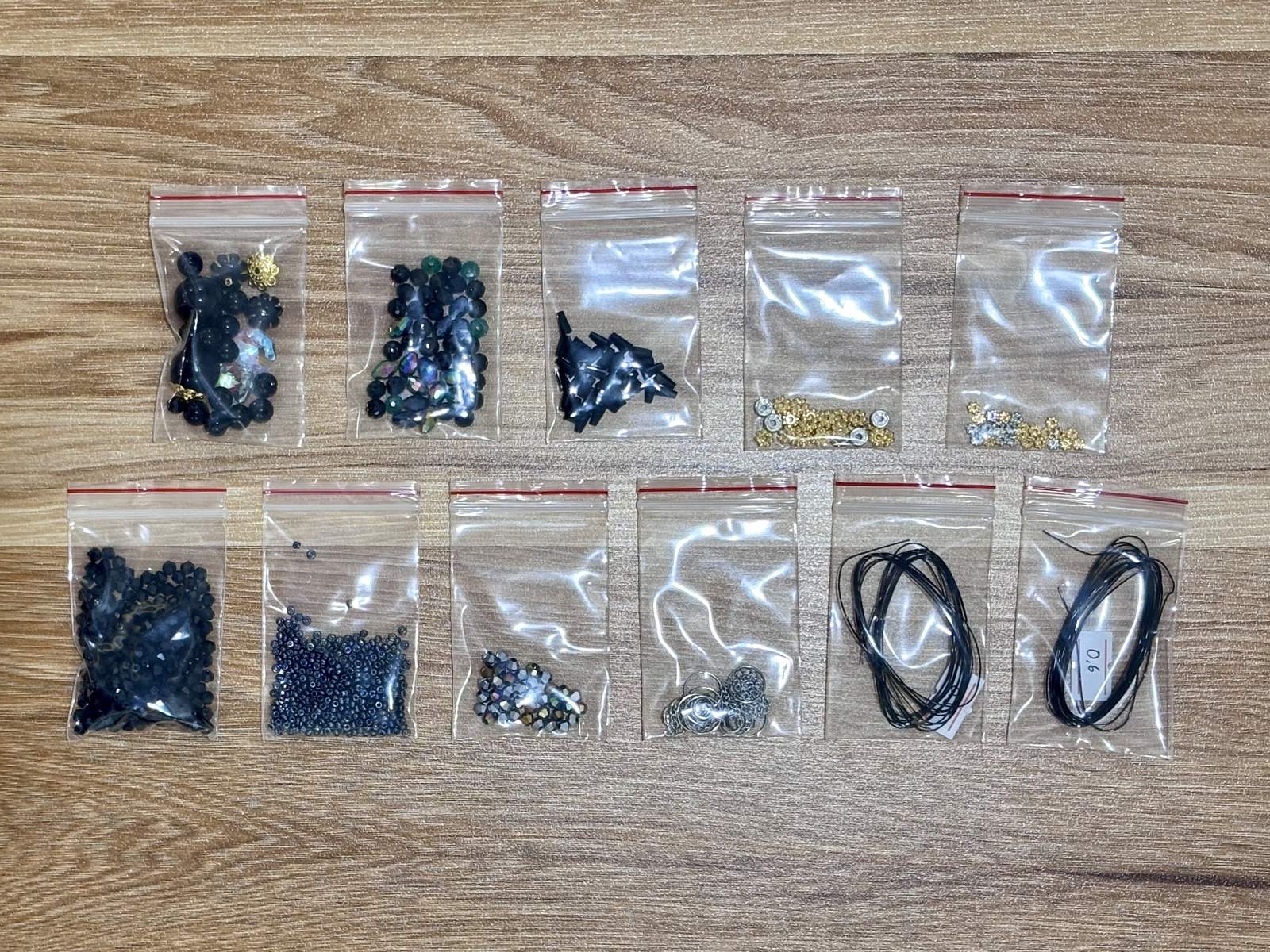 Dragon Suncatcher DIY Kit - materials laid out