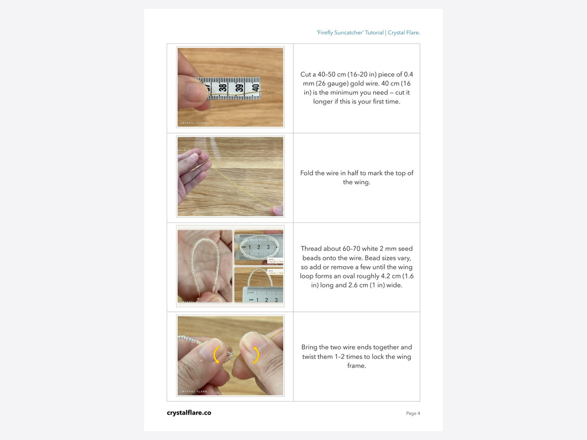Inside the Firefly PDF tutorial - a photographed step page