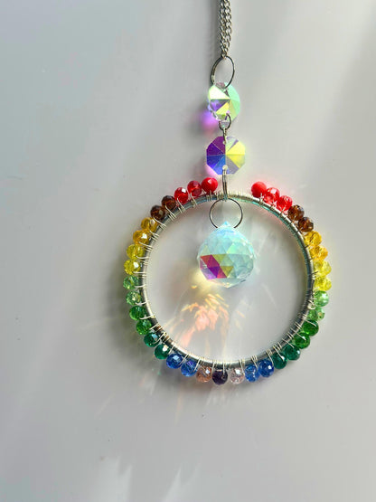 DIY Rainbow Suncatcher Kit - Sparkling Window Decor Project for Kids & Adults