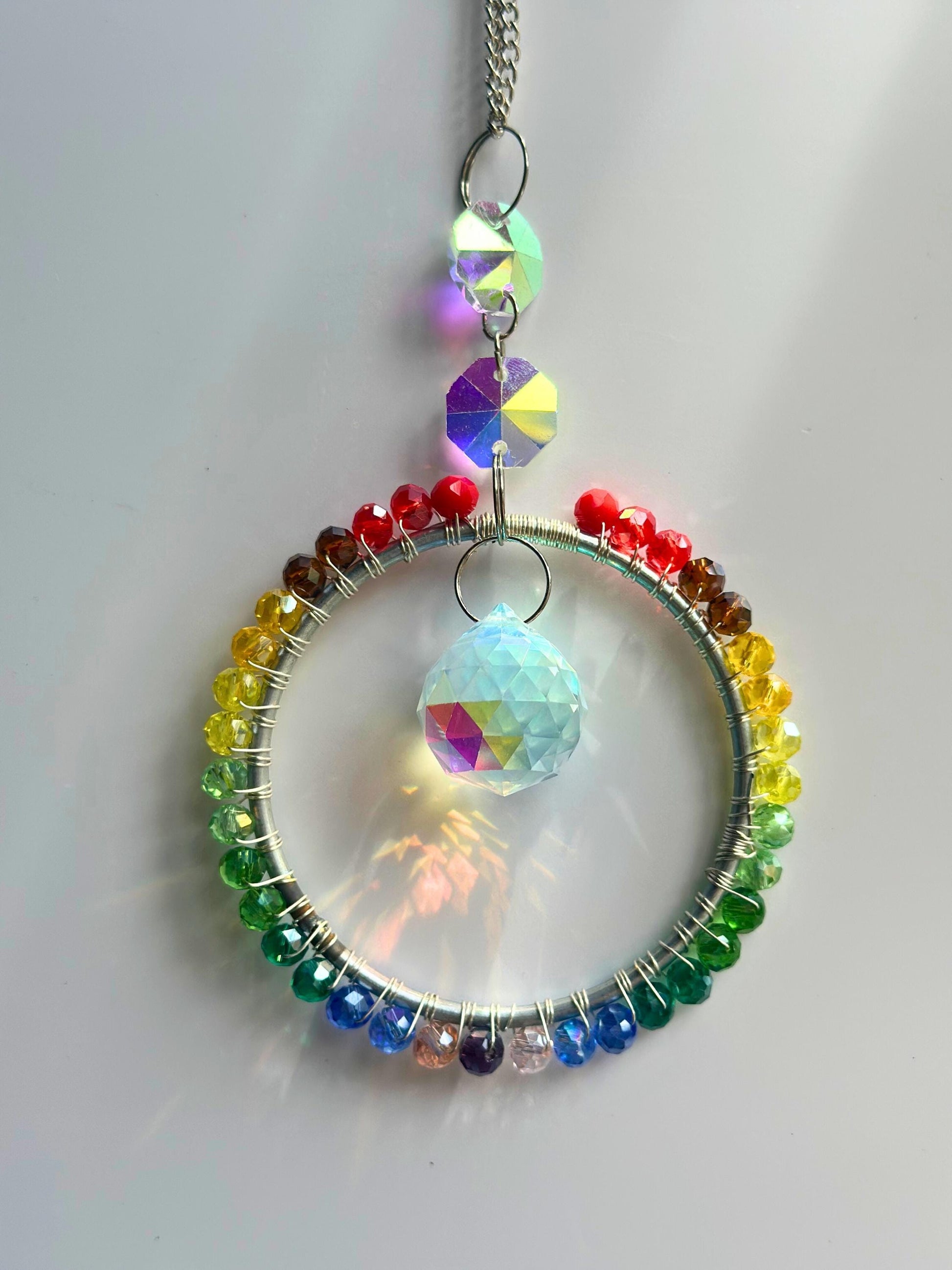 DIY Rainbow Suncatcher Kit - Sparkling Window Decor Project for Kids & Adults