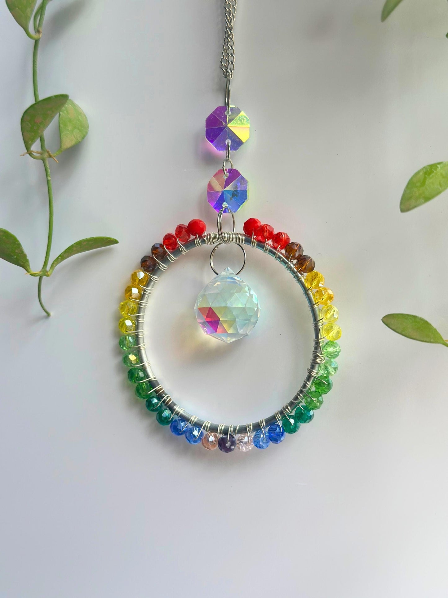 DIY Rainbow Suncatcher Kit - Sparkling Window Decor Project for Kids & Adults