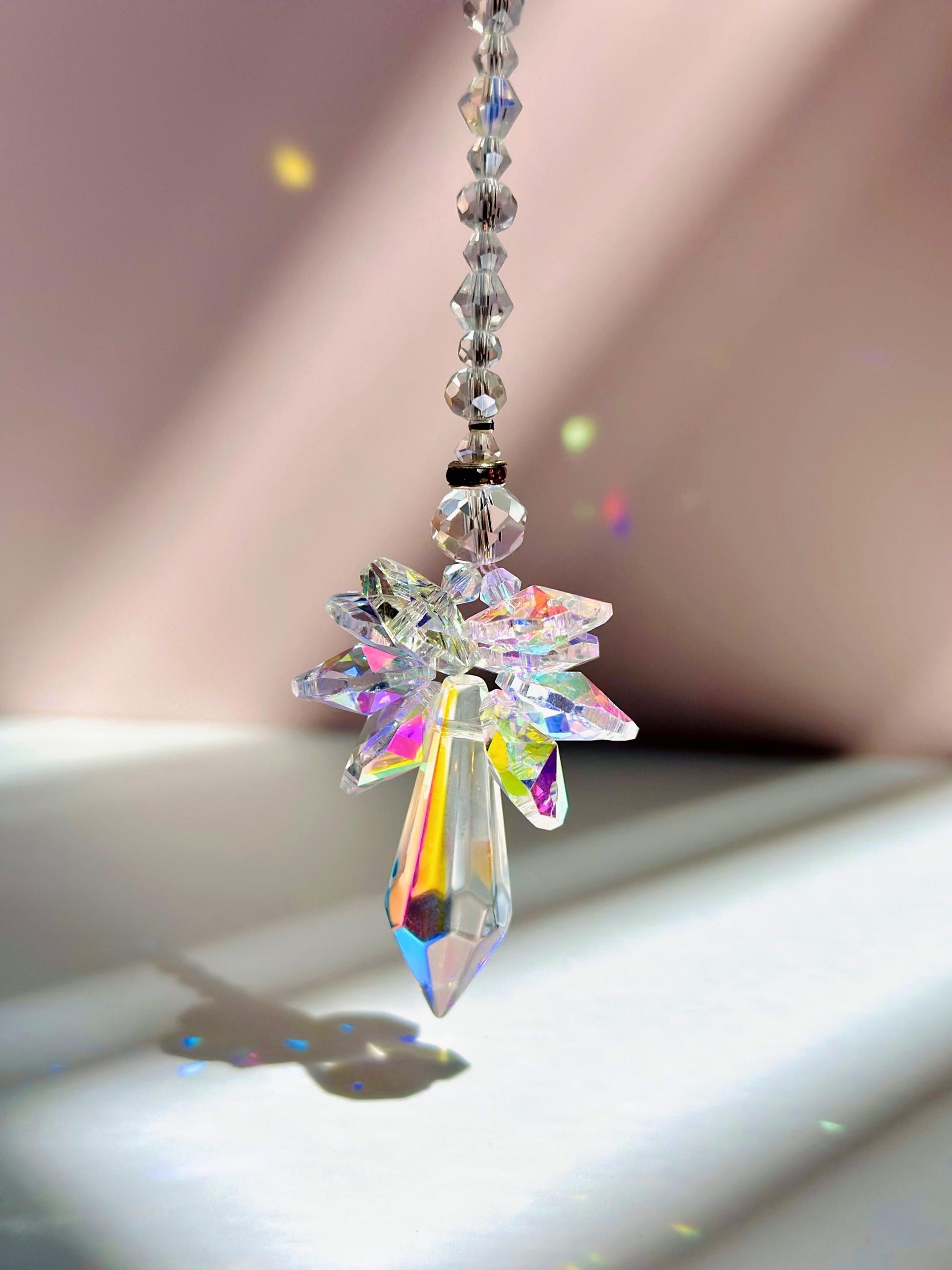 Angel Suncatcher DIY Kit: Crystal Prism Mobile - 3-in-1 Craft