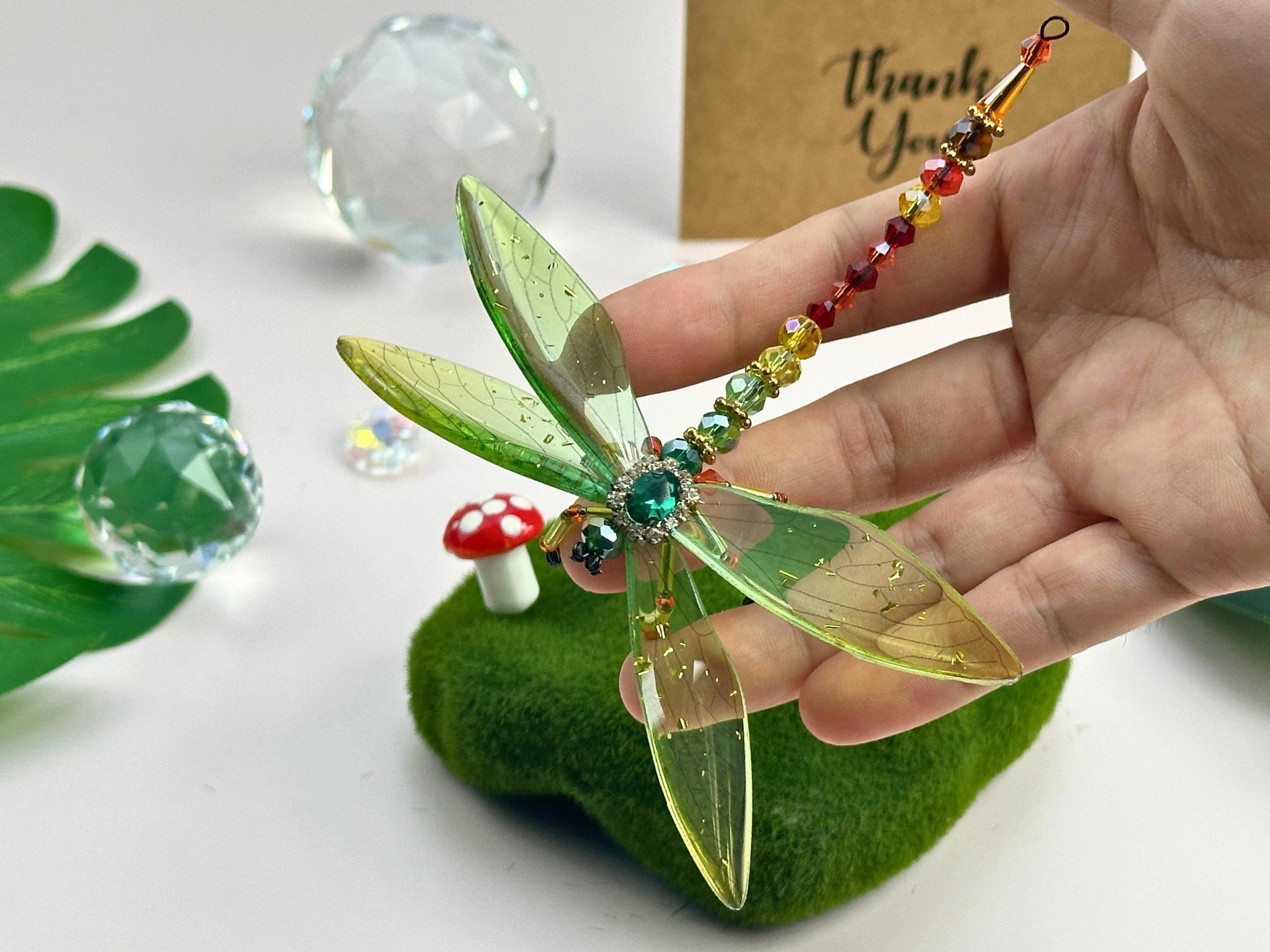 DIY Dragonfly Suncatcher Kit: Beaded Craft for Art Lovers