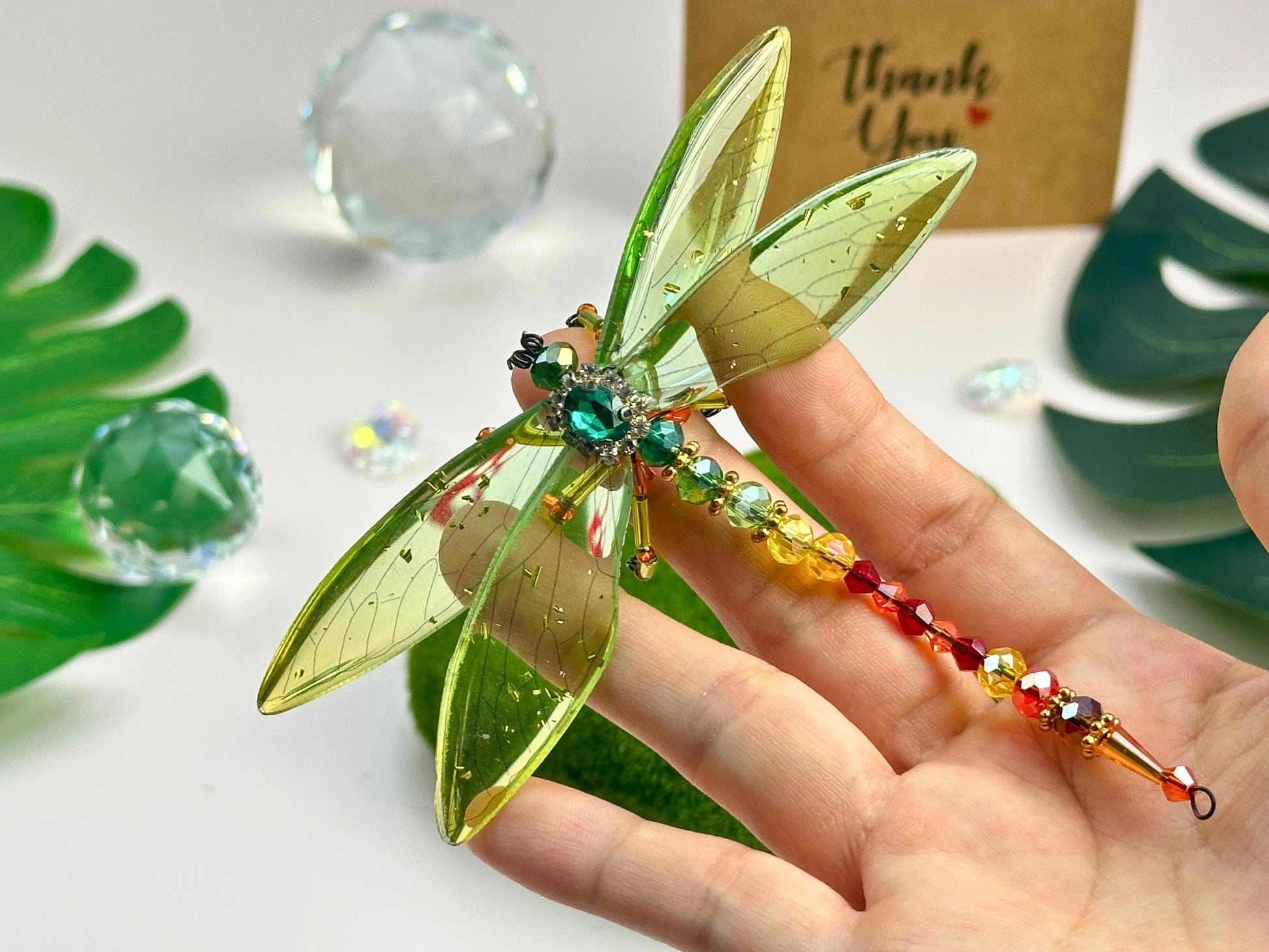 DIY Dragonfly Suncatcher Kit: Beaded Craft for Art Lovers