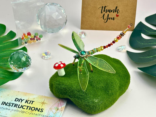 DIY Dragonfly Suncatcher Kit: Beaded Craft for Art Lovers