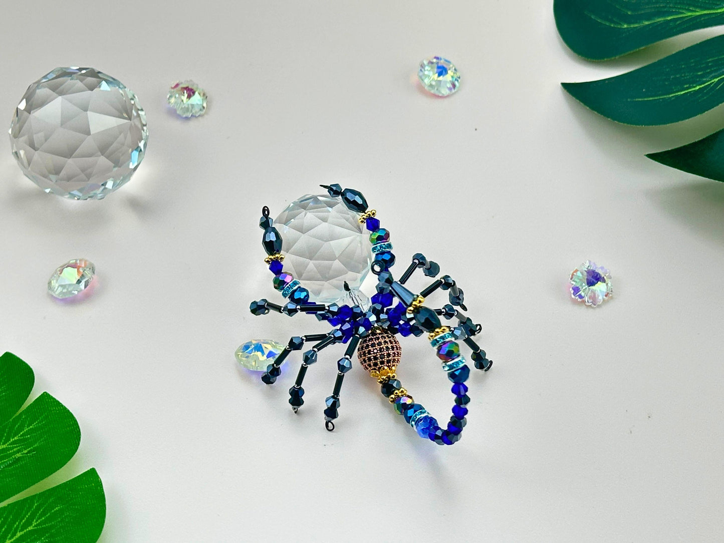 Scorpion Suncatcher DIY Kit: Crystal Prism, Zodiac Gift
