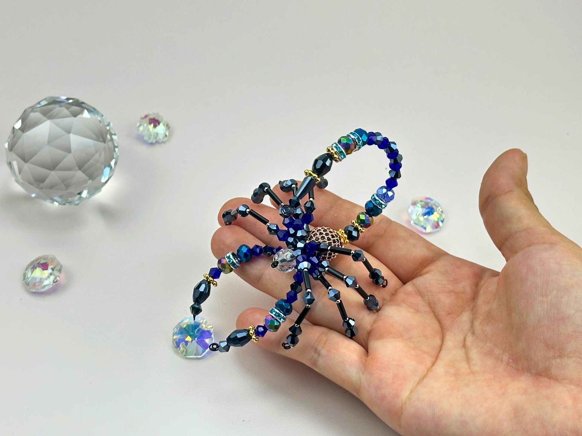 Scorpion Suncatcher DIY Kit: Crystal Prism, Zodiac Gift