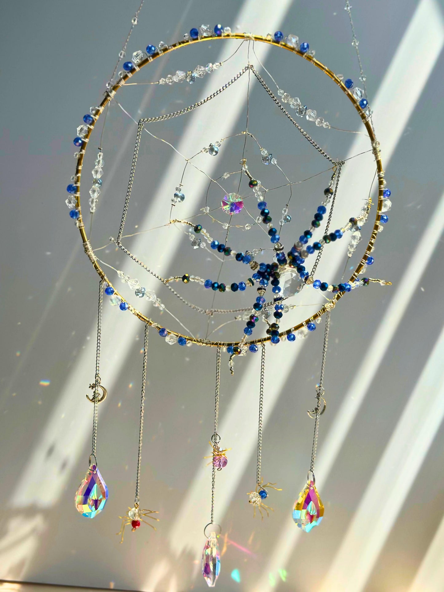 Spider Web Suncatcher DIY Kit: Create Your Own Crystal Window Art