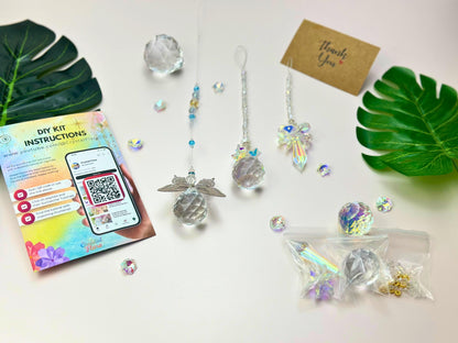 Angel Suncatcher DIY Kit: Crystal Prism Mobile - 3-in-1 Craft