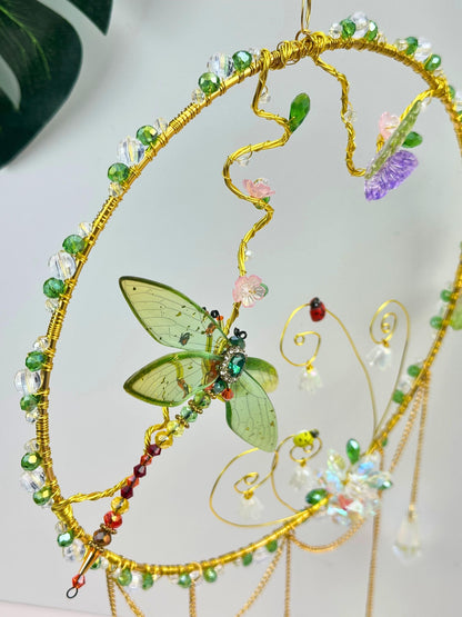 Fairy Garden Suncatcher DIY Kit - Create Your Own Magical Sun Catcher for Home Decor