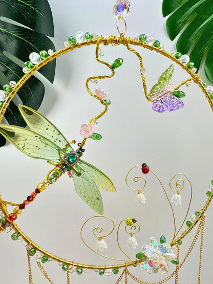 Fairy Garden Suncatcher DIY Kit - Create Your Own Magical Sun Catcher for Home Decor