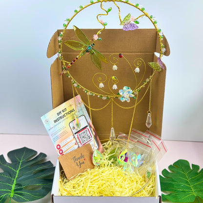Fairy Garden Suncatcher DIY Kit - Create Your Own Magical Sun Catcher for Home Decor