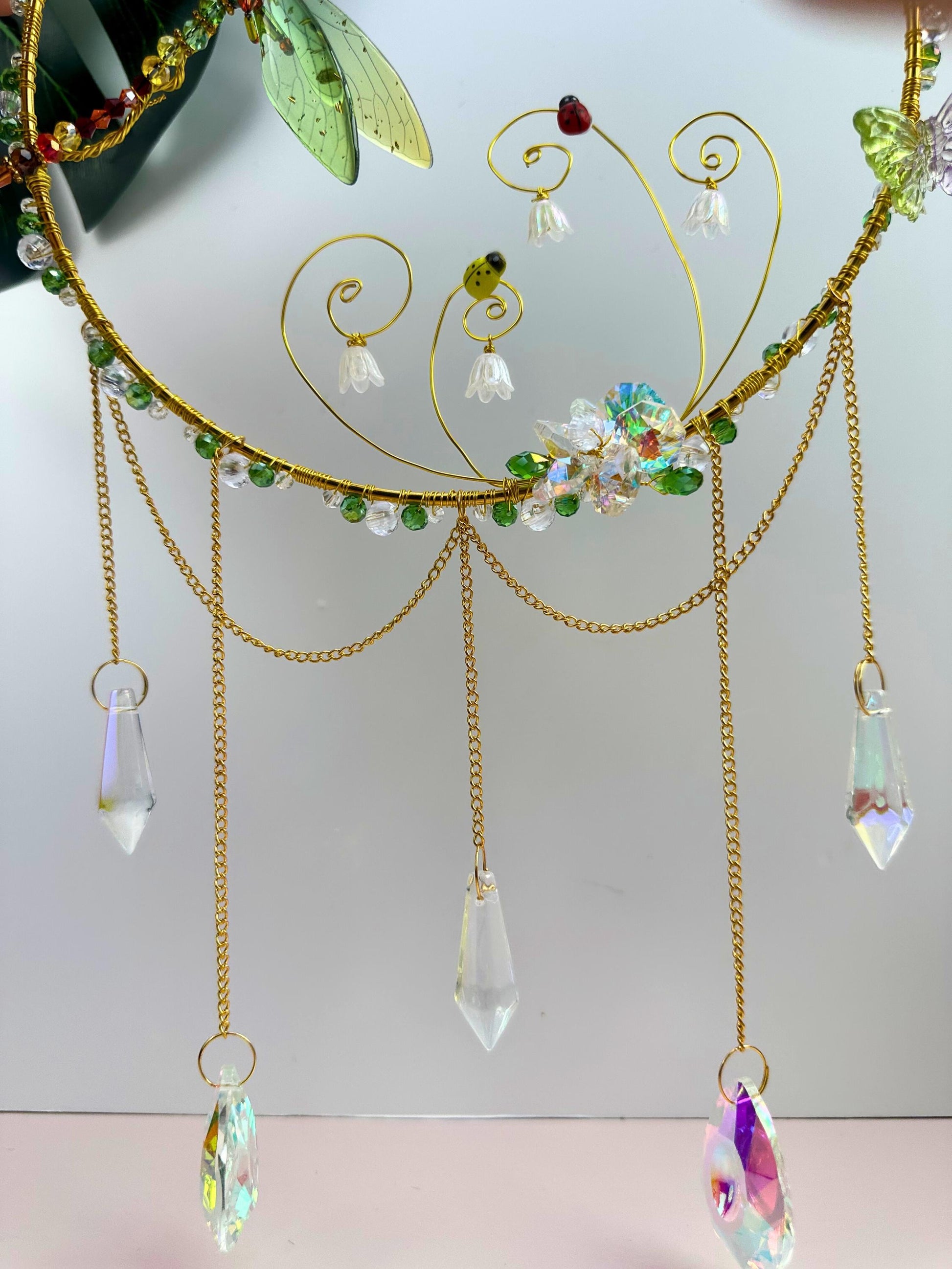 Fairy Garden Suncatcher DIY Kit - Create Your Own Magical Sun Catcher for Home Decor