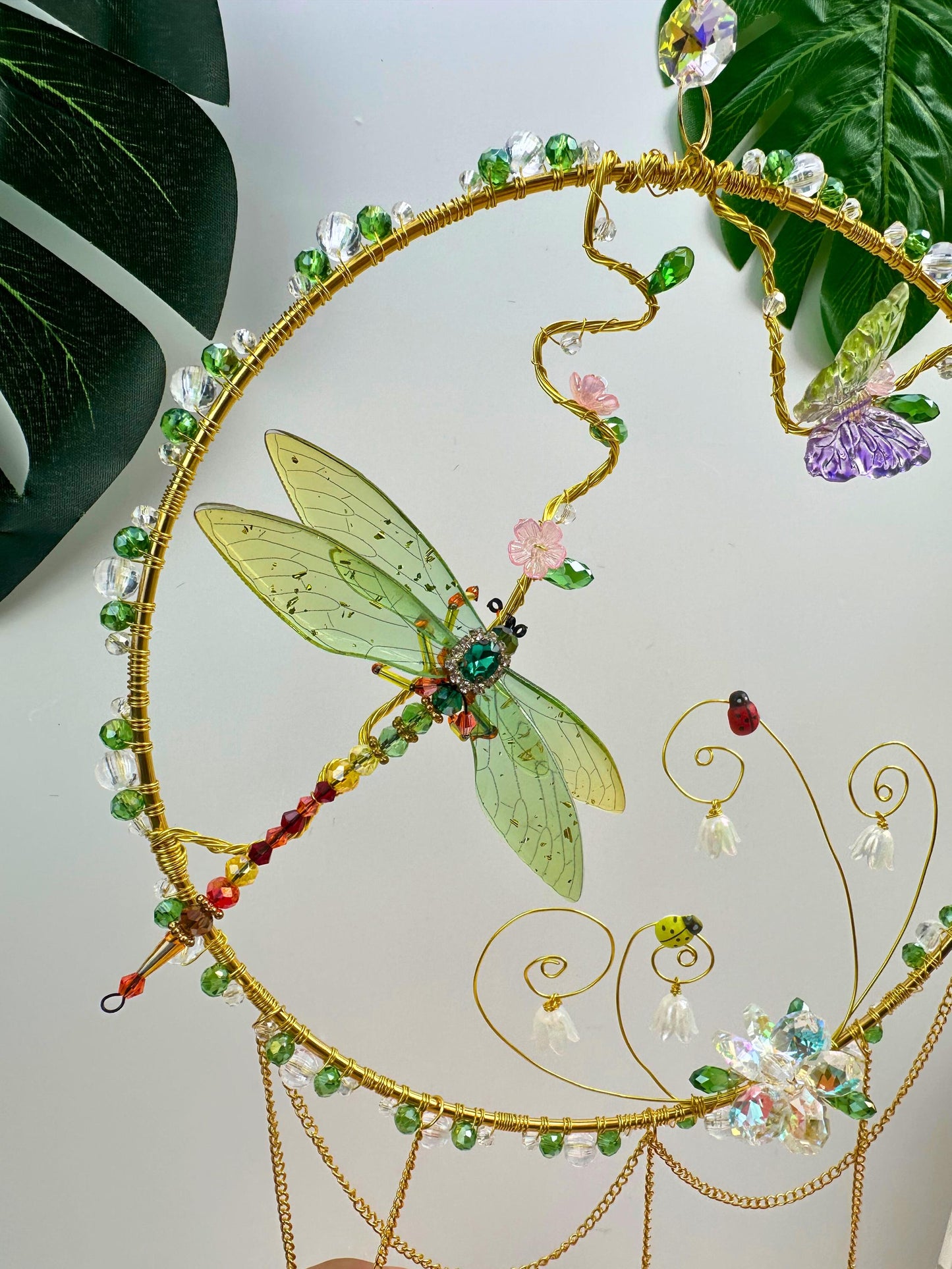 Fairy Garden Suncatcher DIY Kit - Create Your Own Magical Sun Catcher for Home Decor