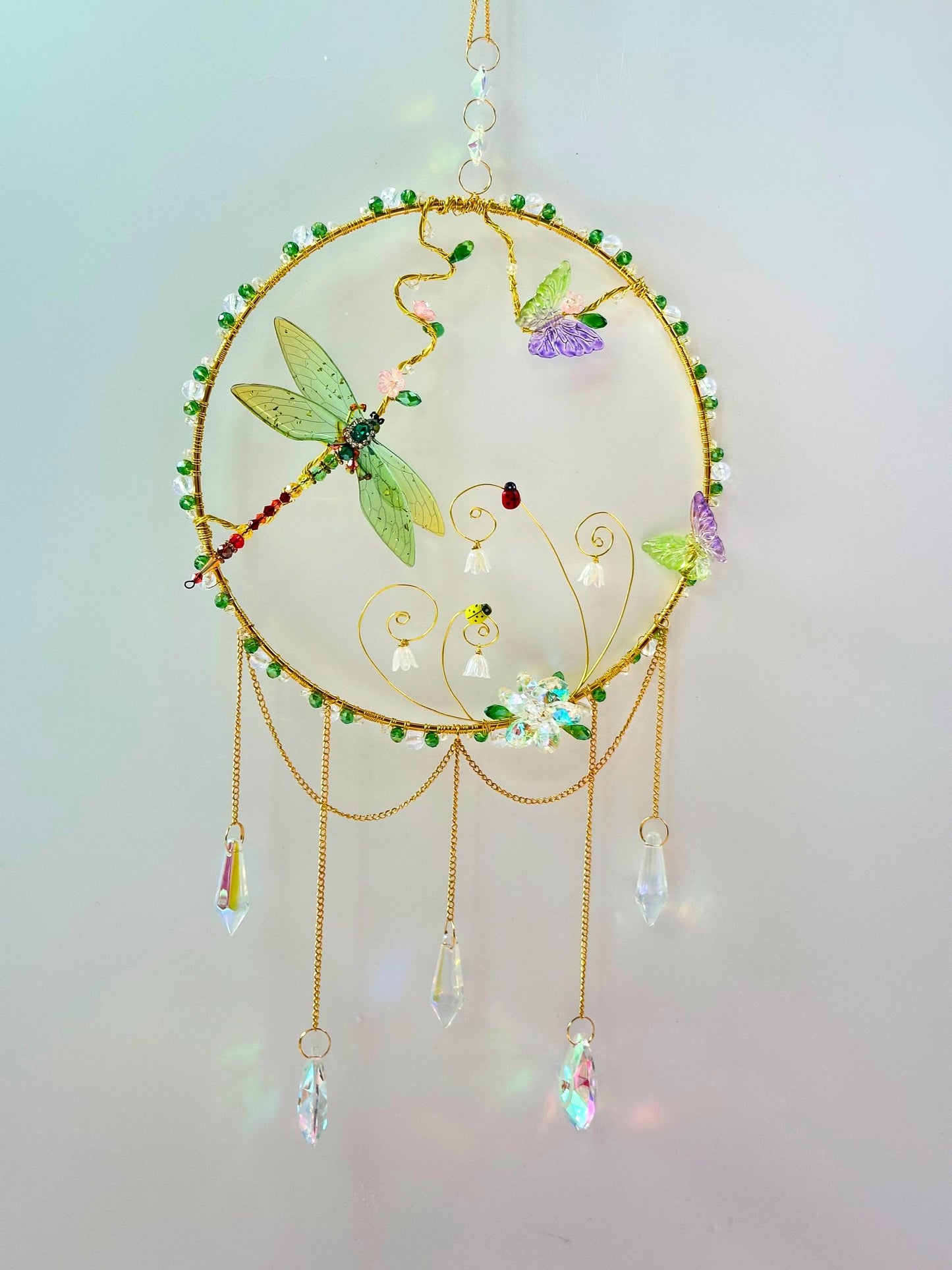 Fairy Garden Suncatcher DIY Kit - Create Your Own Magical Sun Catcher for Home Decor