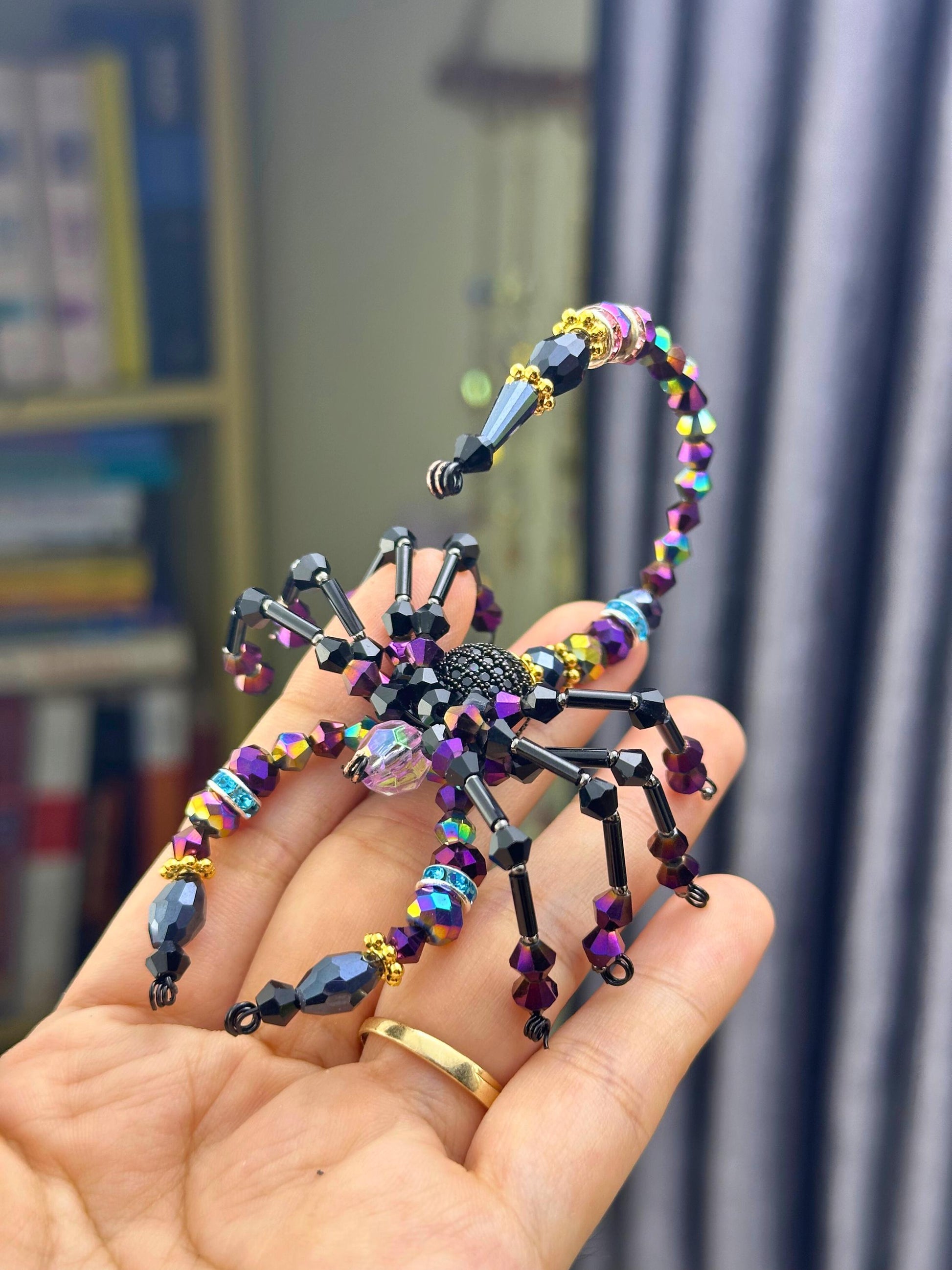 Scorpion Suncatcher DIY Kit: Crystal Prism, Zodiac Gift