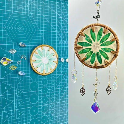 DIY Coaster Suncatcher Kit - Craft Your Unique Suncatcher for Brightening Up Any Space