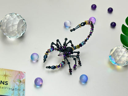 Scorpion Suncatcher DIY Kit: Crystal Prism, Zodiac Gift