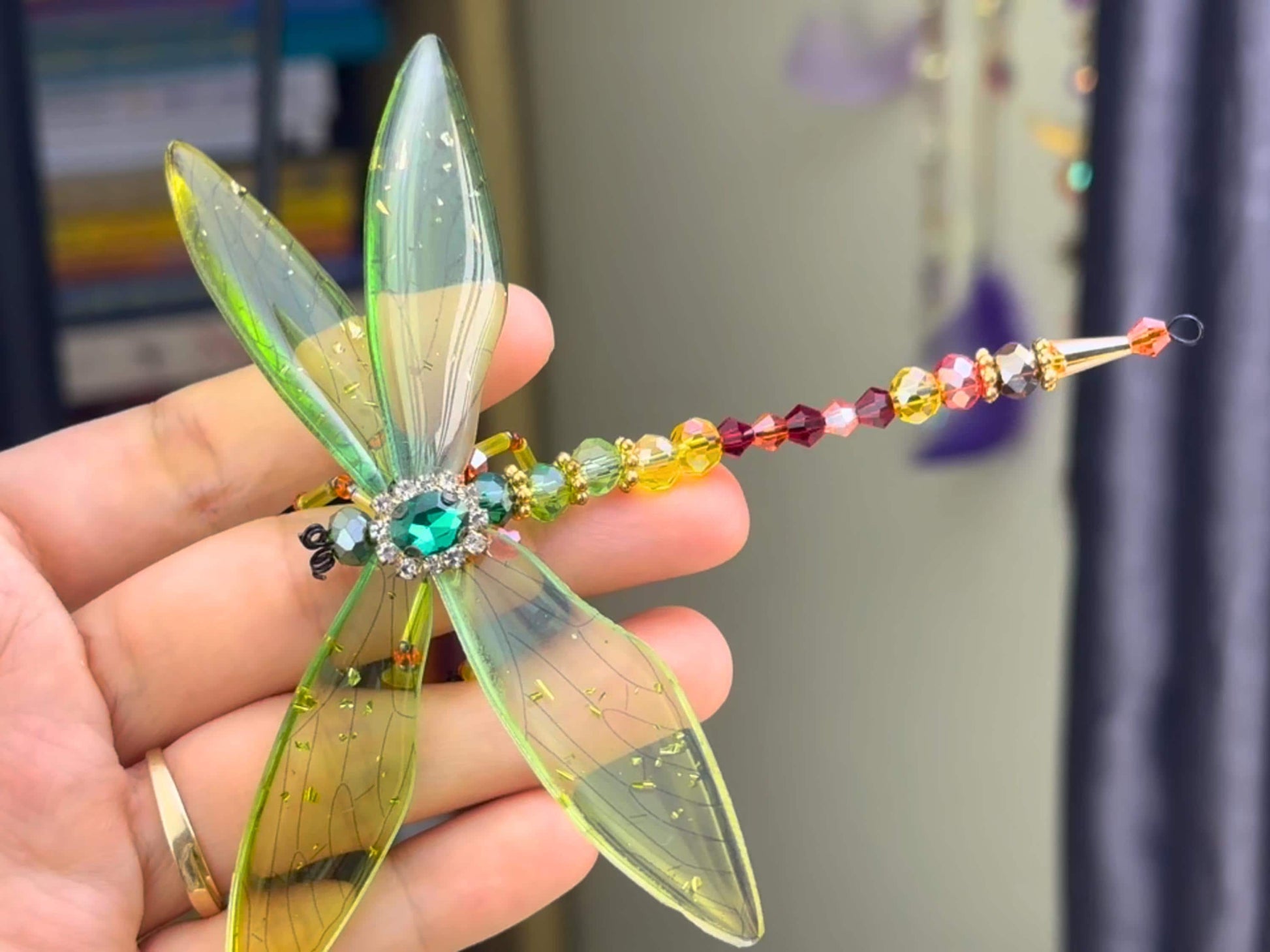 DIY Dragonfly Suncatcher Kit: Beaded Craft for Art Lovers