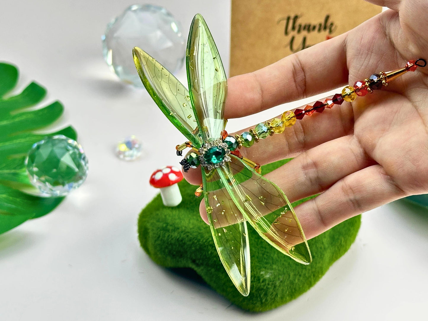 DIY Dragonfly Suncatcher Kit: Beaded Craft for Art Lovers