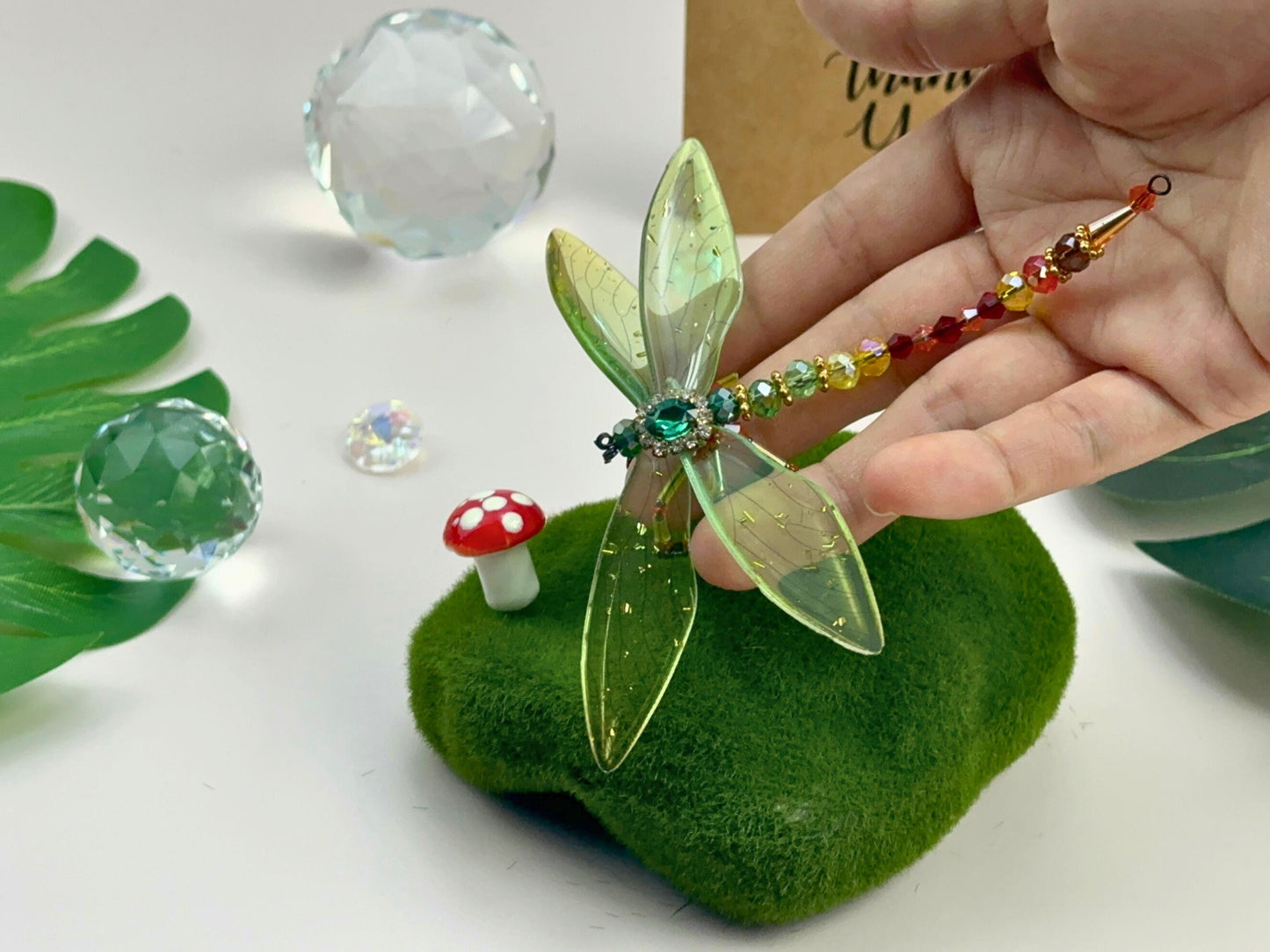 DIY Dragonfly Suncatcher Kit: Beaded Craft for Art Lovers