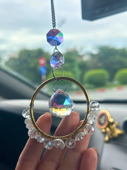 Pear Blossom Suncatcher DIY Kit: Car Mirror Rainbow Maker