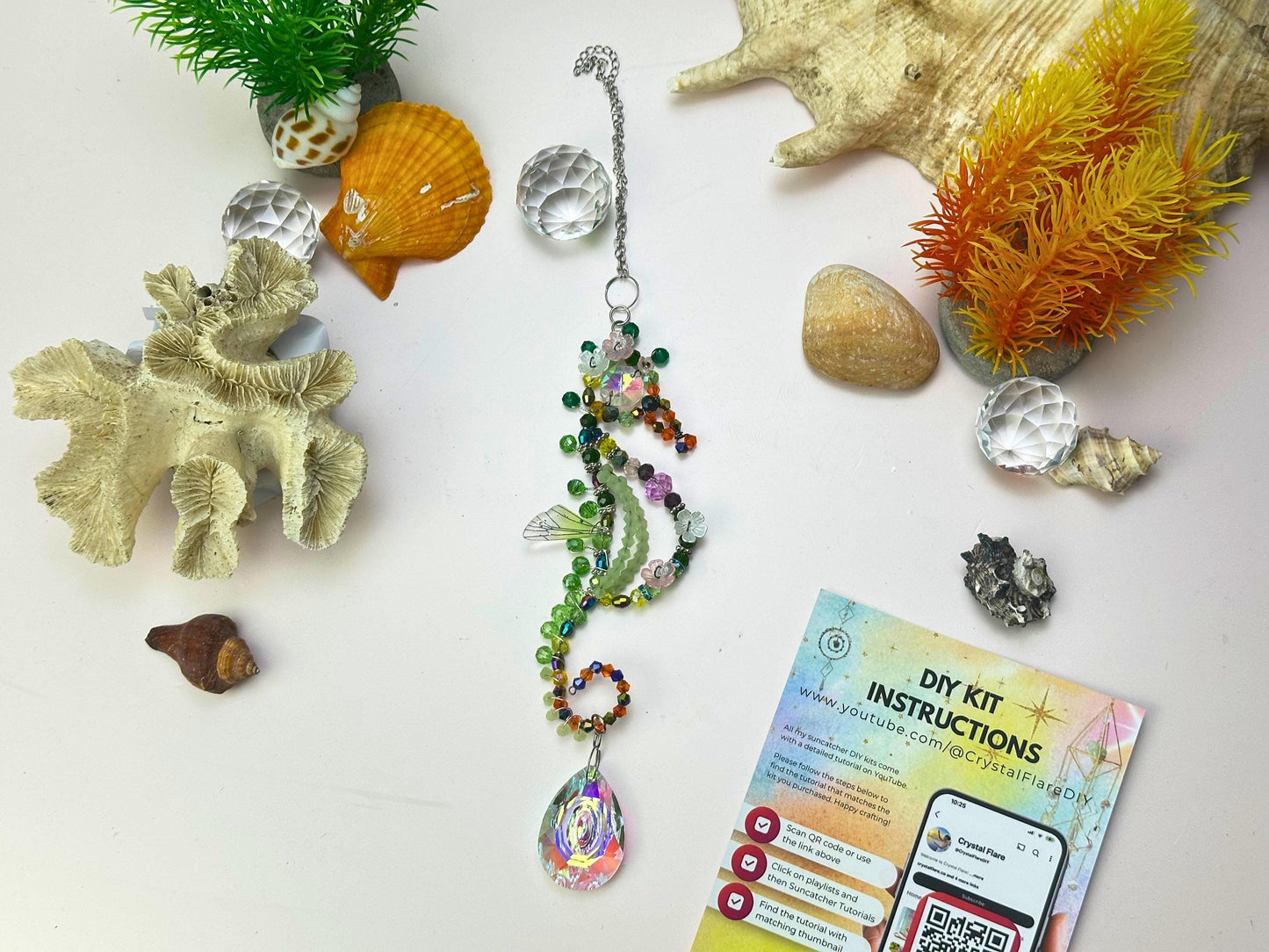 Seahorse Suncatcher DIY Kit - Create Your Own Coastal Decor