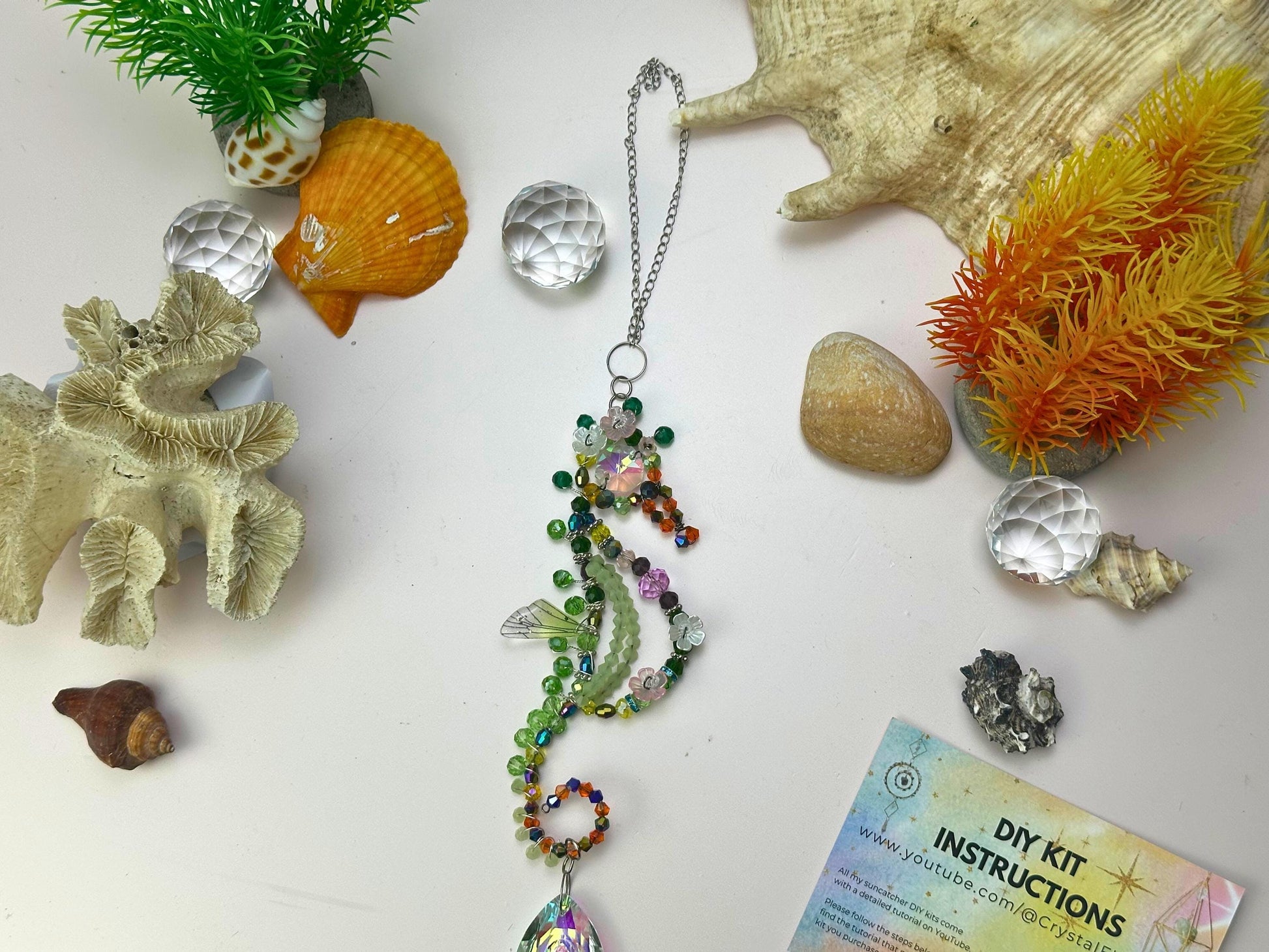 Seahorse Suncatcher DIY Kit - Create Your Own Coastal Decor