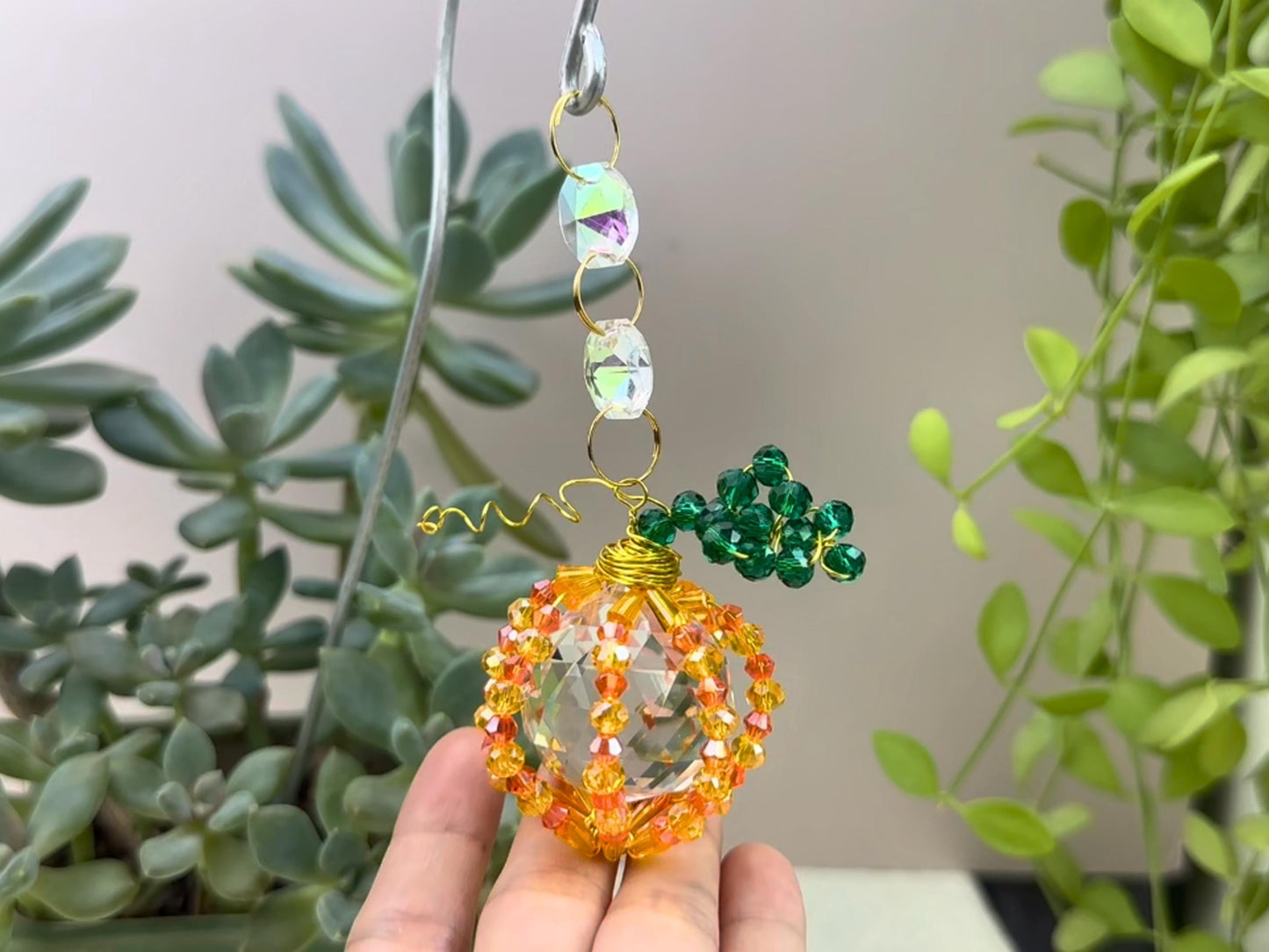 Pumpkin Suncatcher DIY Kit - Craft Your Own Halloween Decor