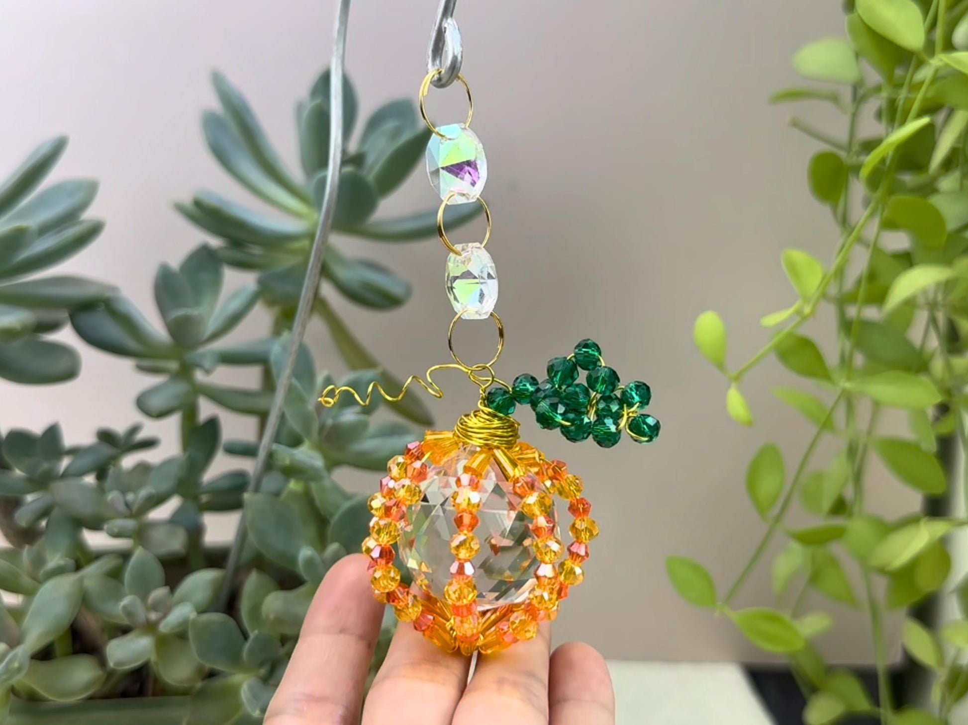 Pumpkin Suncatcher DIY Kit - Craft Your Own Halloween Decor