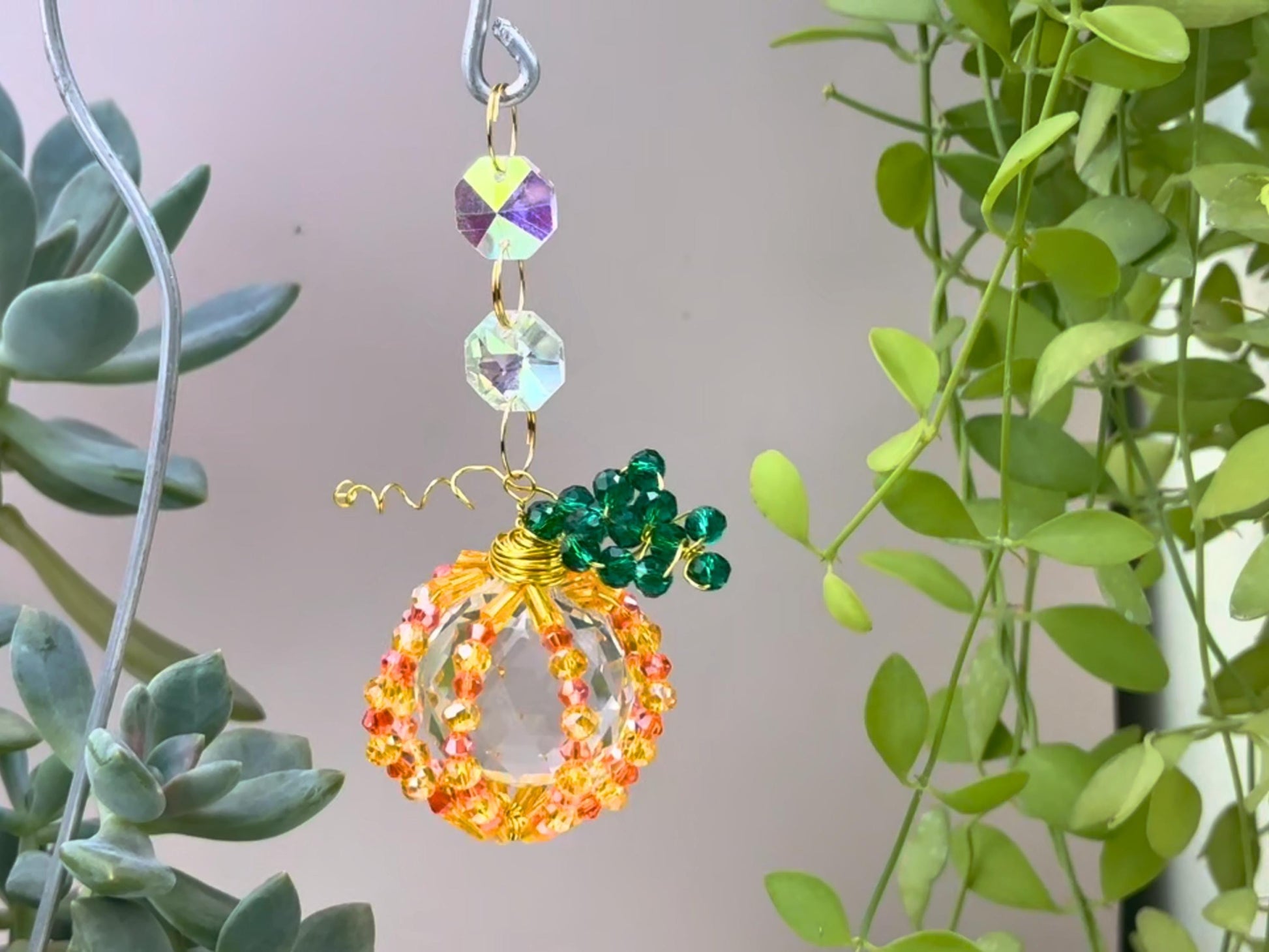 Pumpkin Suncatcher DIY Kit - Craft Your Own Halloween Decor