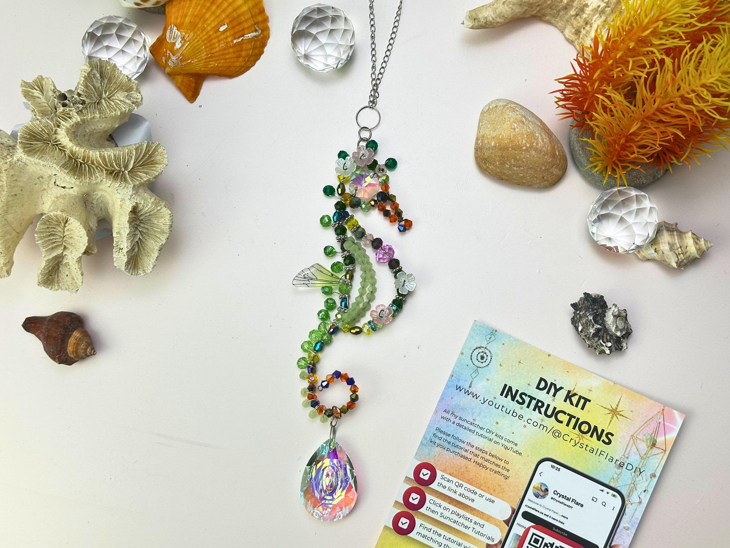 Seahorse Suncatcher DIY Kit - Create Your Own Coastal Decor