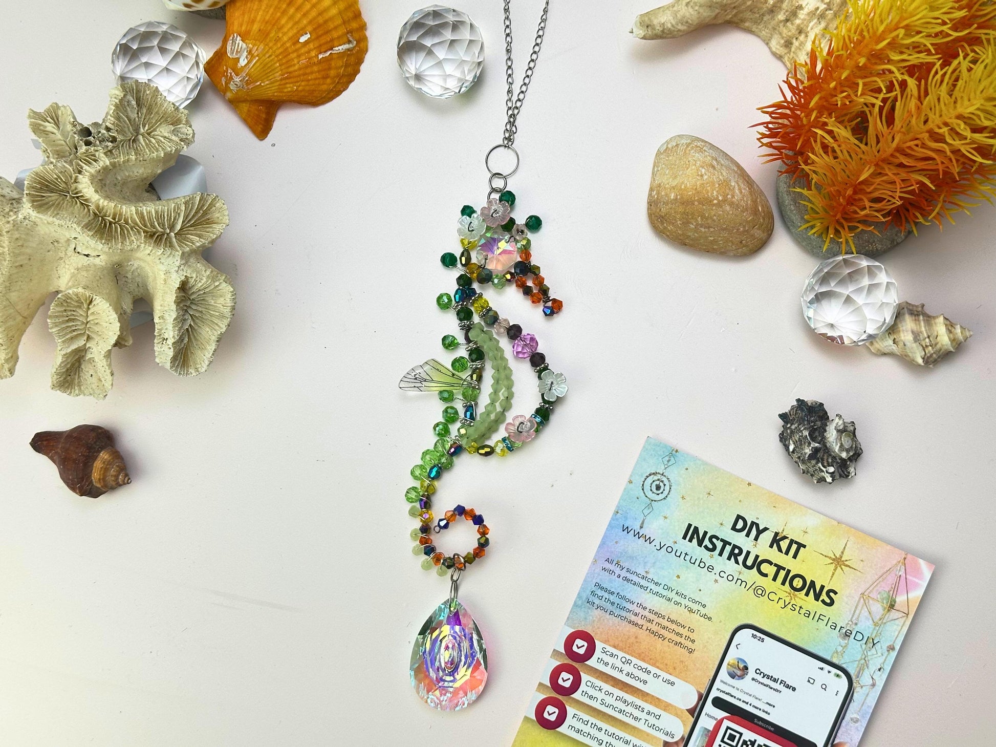 Seahorse Suncatcher DIY Kit - Create Your Own Coastal Decor