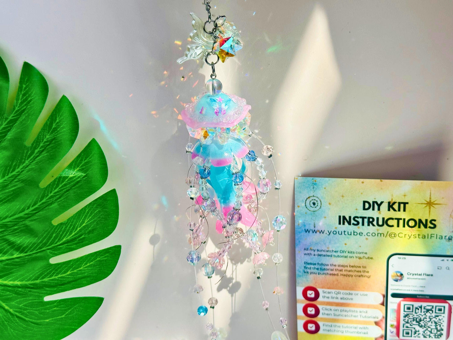 Jellyfish Suncatcher DIY Kit - Create Your Own Ocean Animal Decor