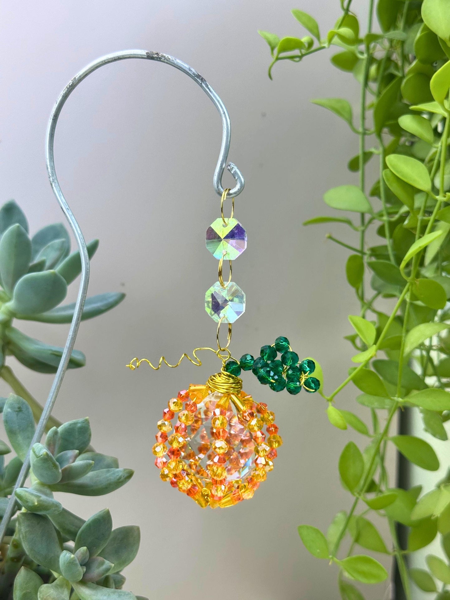 Pumpkin Suncatcher DIY Kit - Craft Your Own Halloween Decor