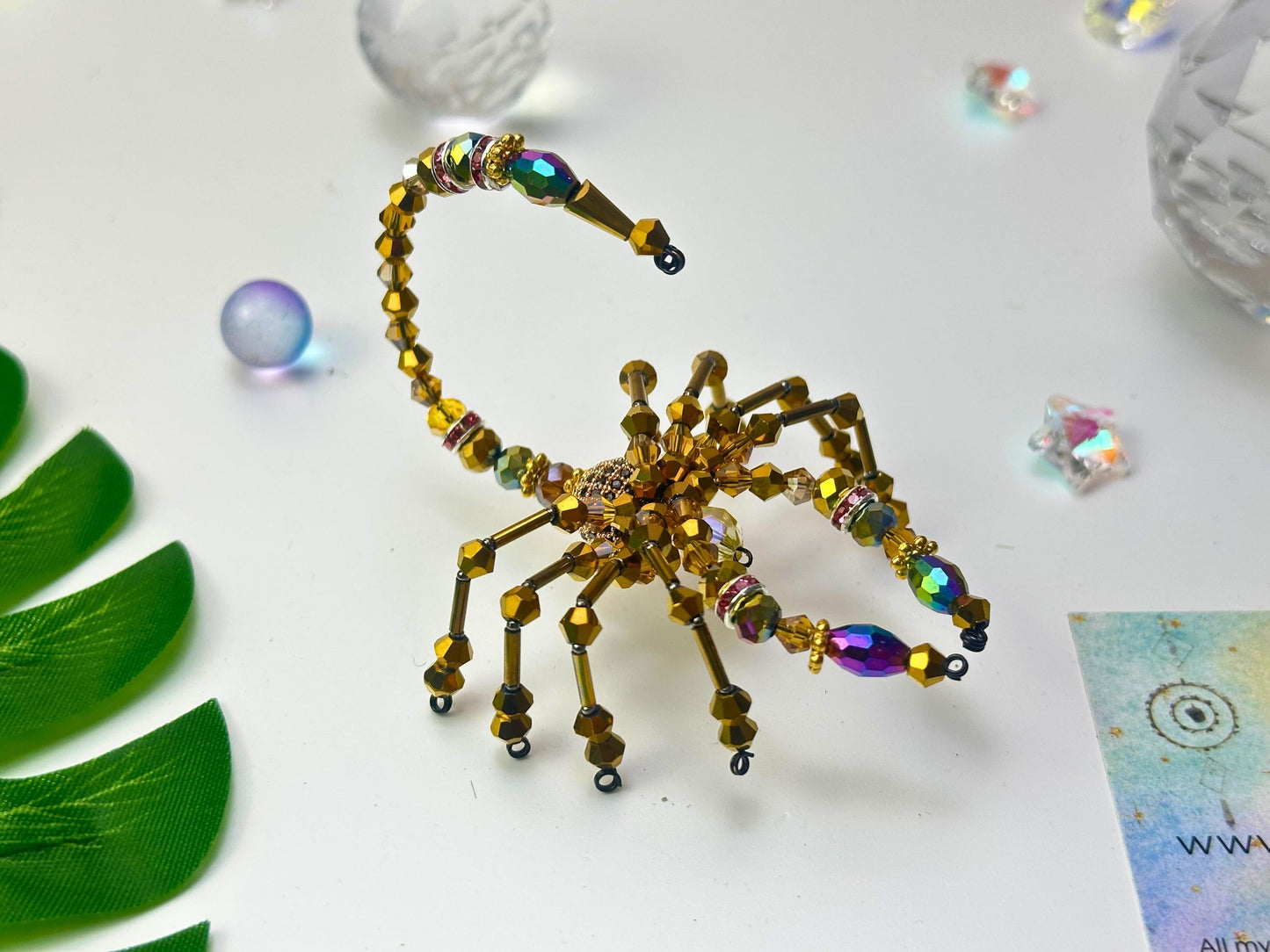 Scorpion Suncatcher DIY Kit: Crystal Prism, Zodiac Gift