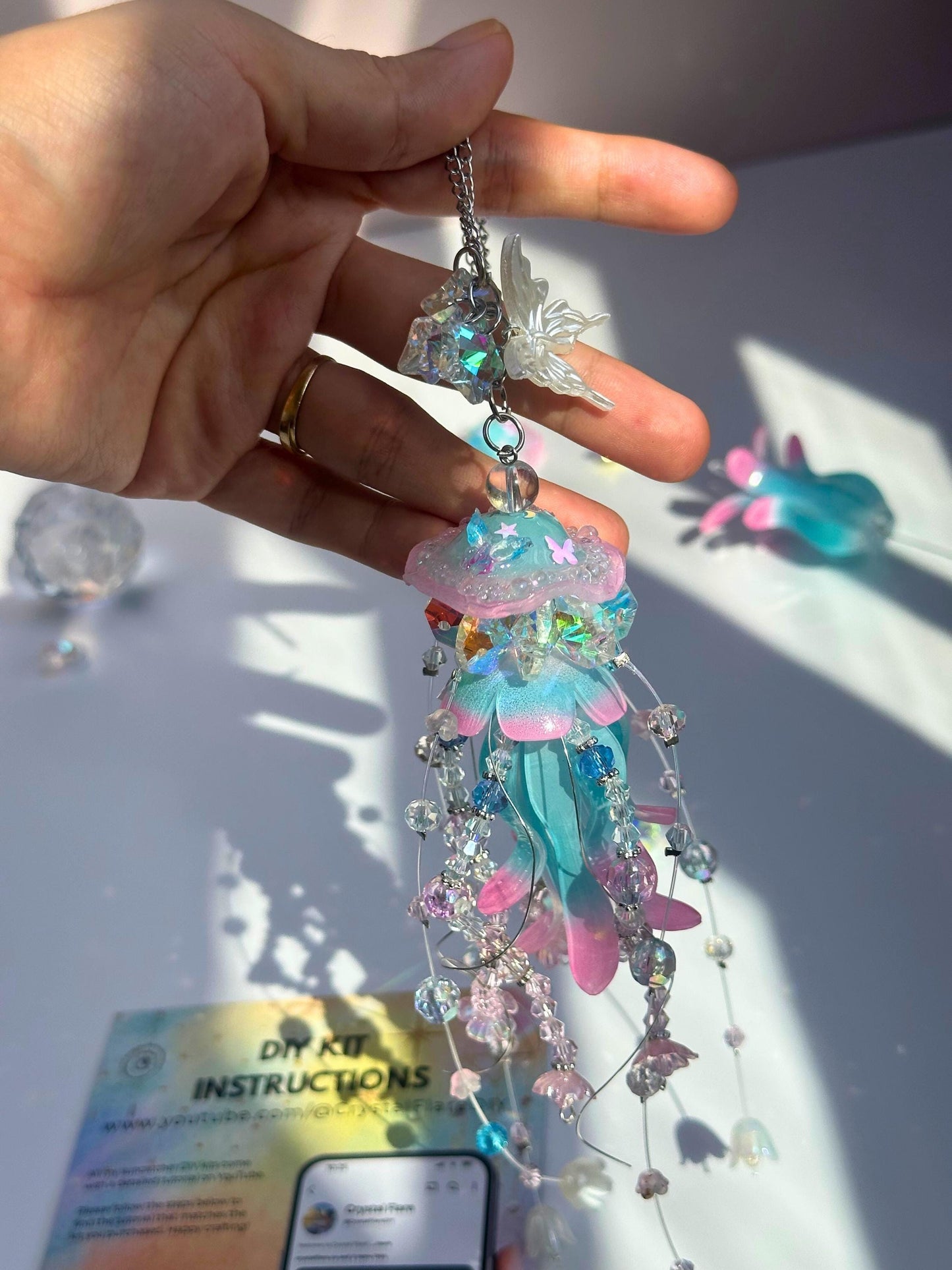 Jellyfish Suncatcher DIY Kit - Create Your Own Ocean Animal Decor