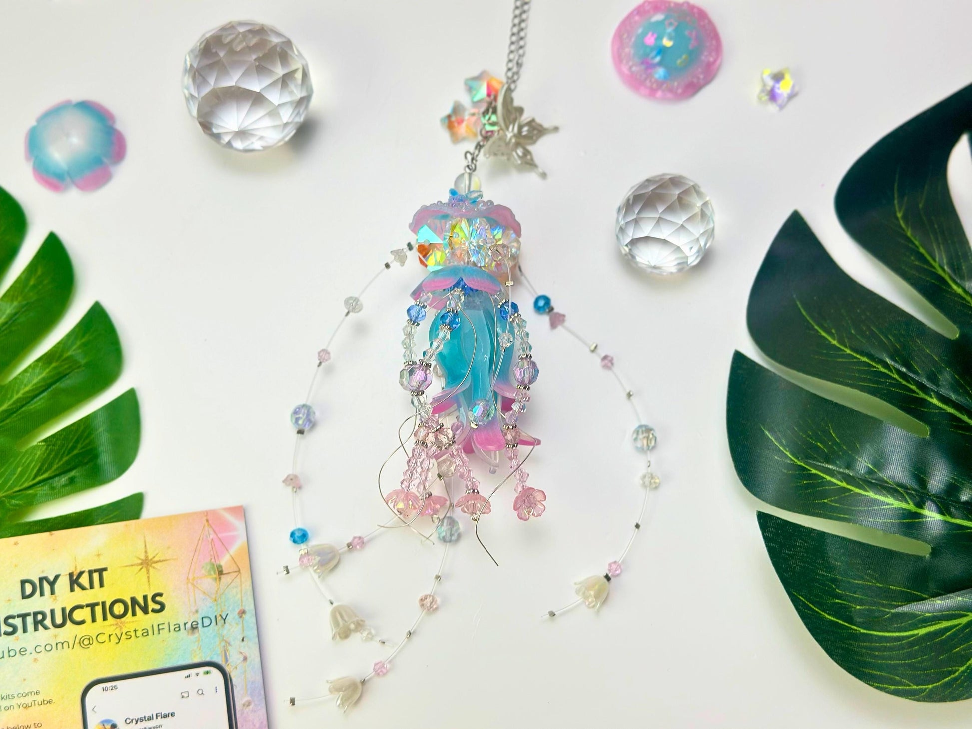 Jellyfish Suncatcher DIY Kit - Create Your Own Ocean Animal Decor