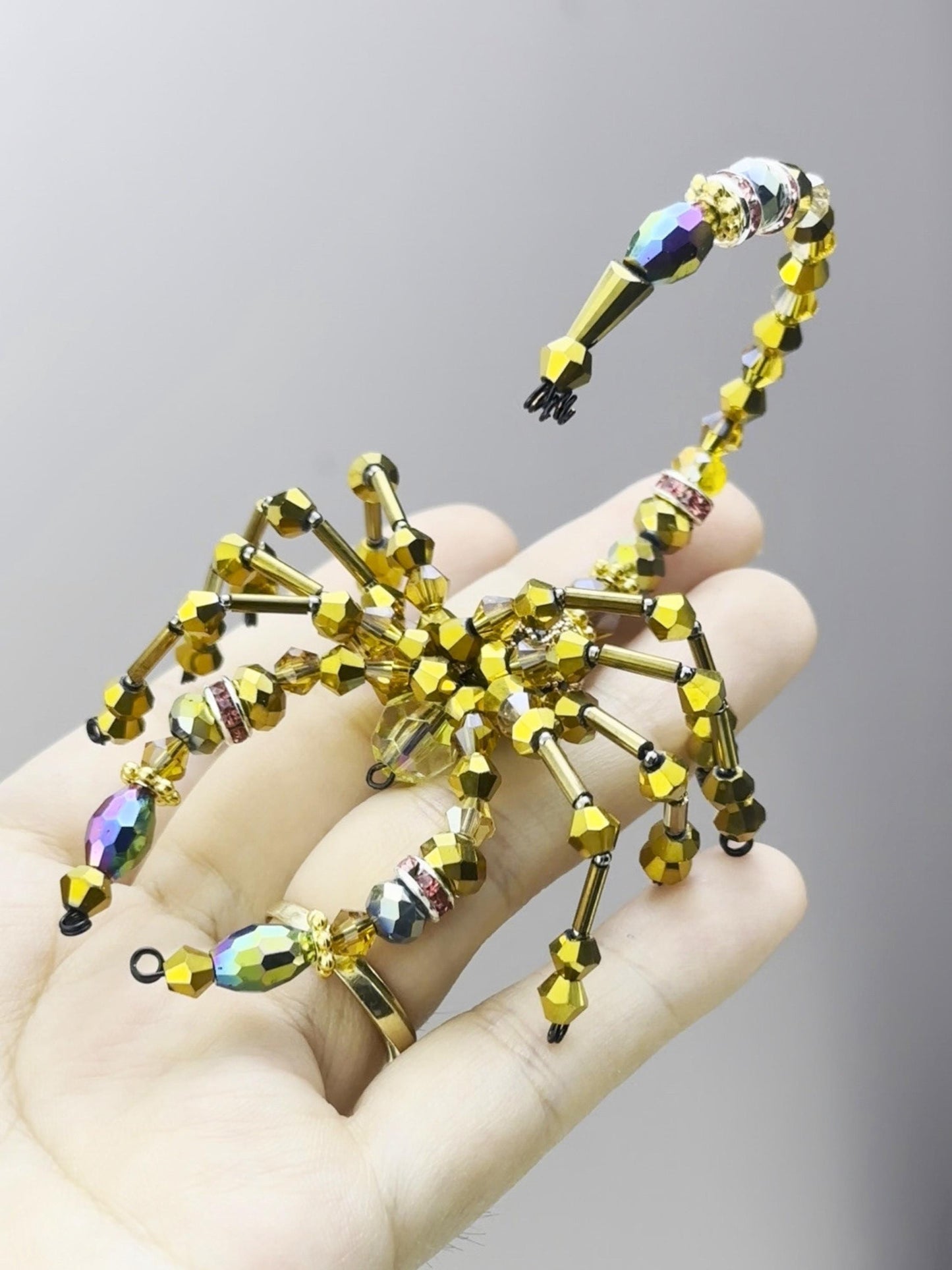 Scorpion Suncatcher DIY Kit: Crystal Prism, Zodiac Gift