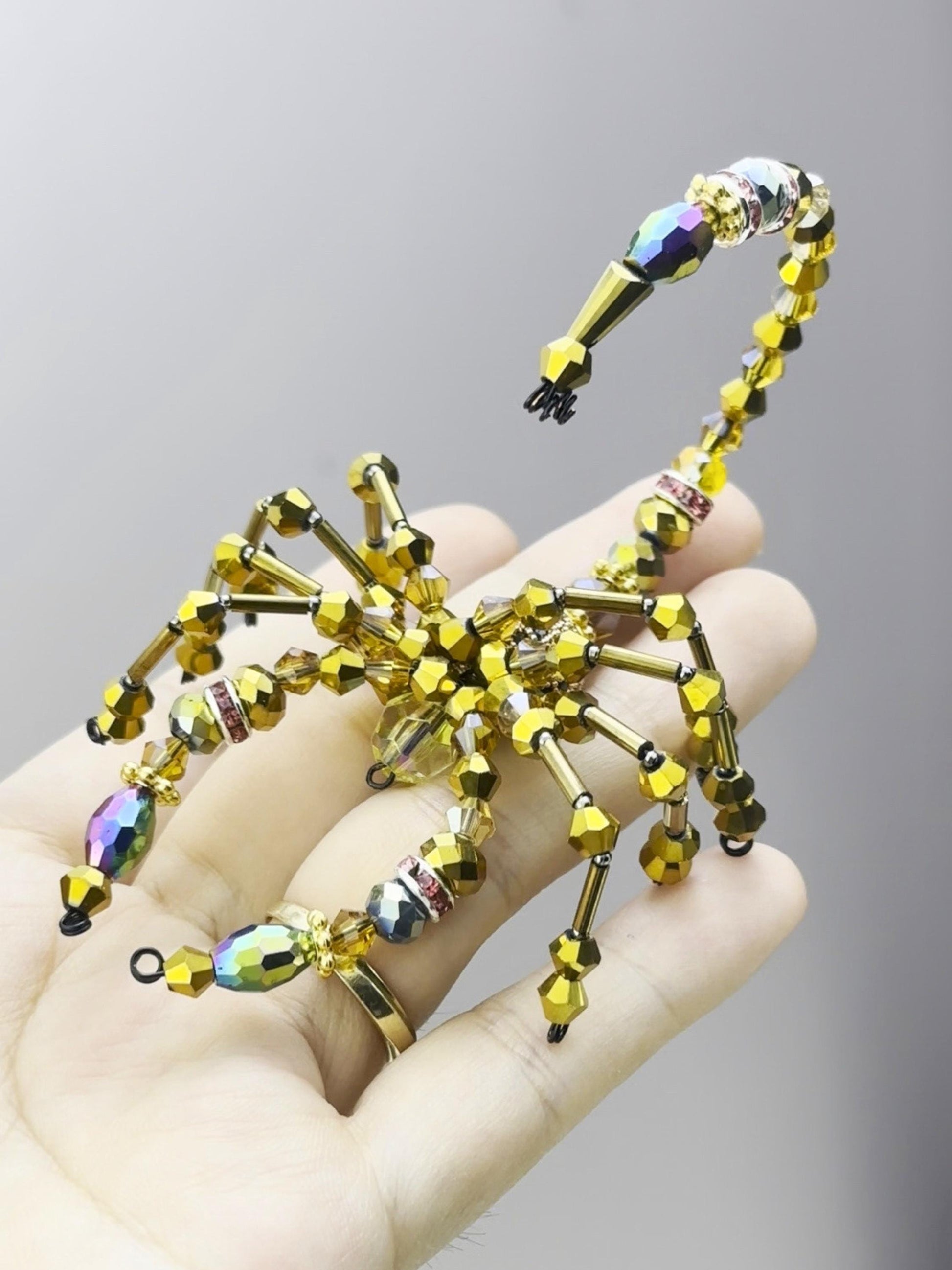 Scorpion Suncatcher DIY Kit: Crystal Prism, Zodiac Gift