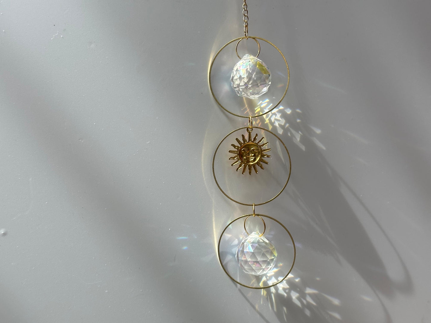 DIY Crystal Suncatcher Kit: 3-Ring Hanging Decor